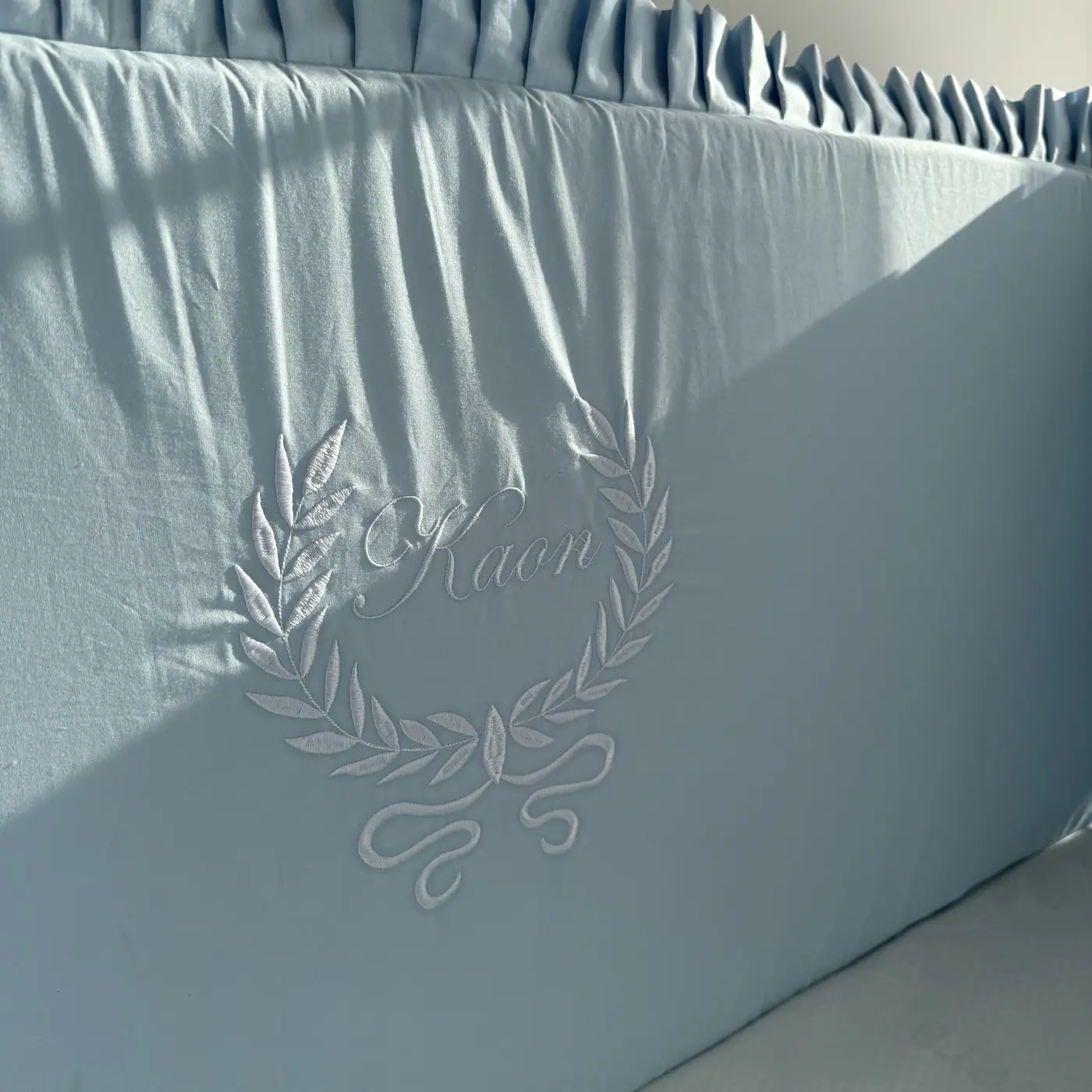 Personalized Ruffled Bed Panels