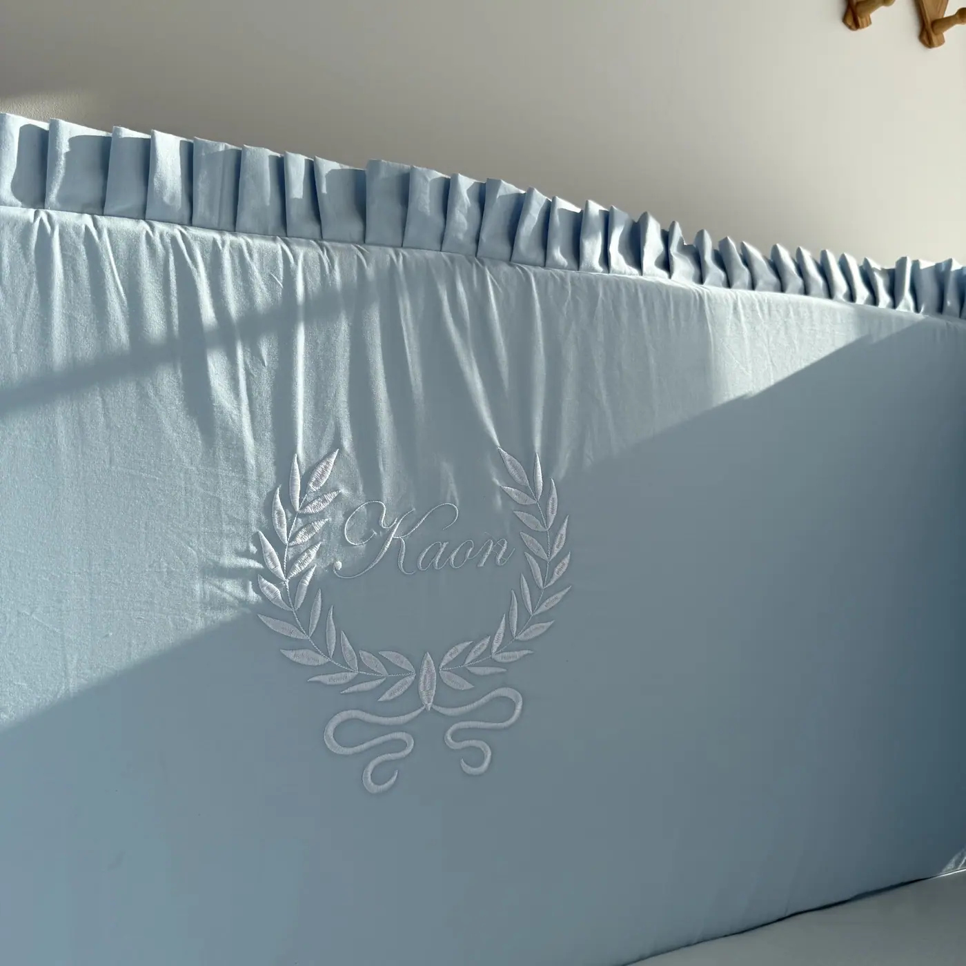 Personalized Ruffled Bed Panels