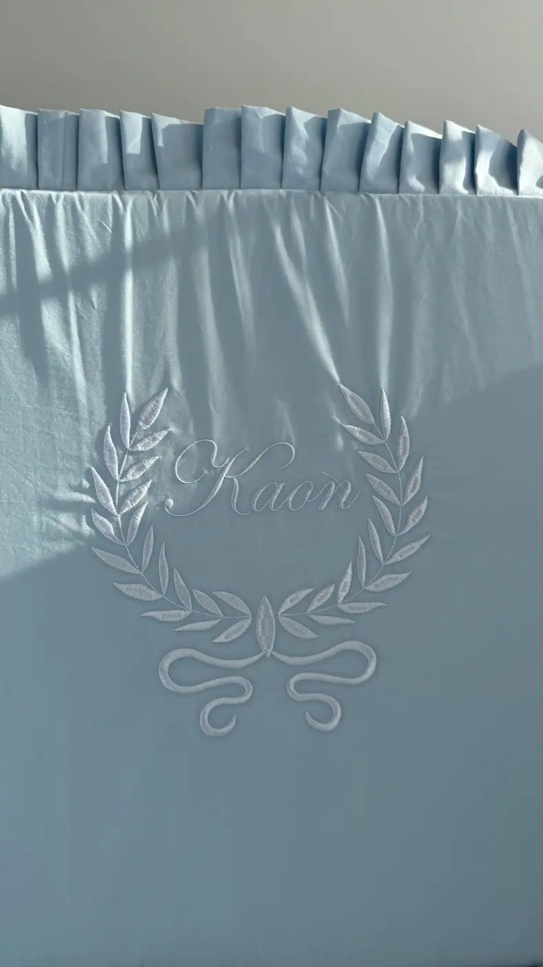 Personalized Ruffled Bed Panels