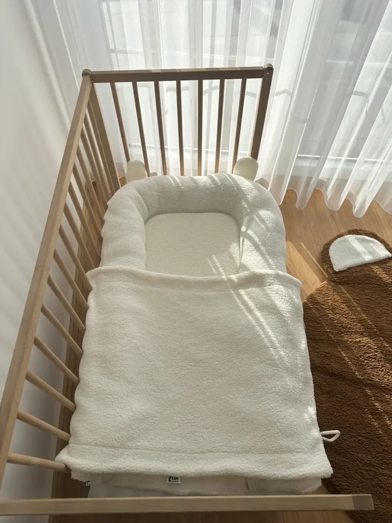 Sherpa Baby Nest with Bear Ears