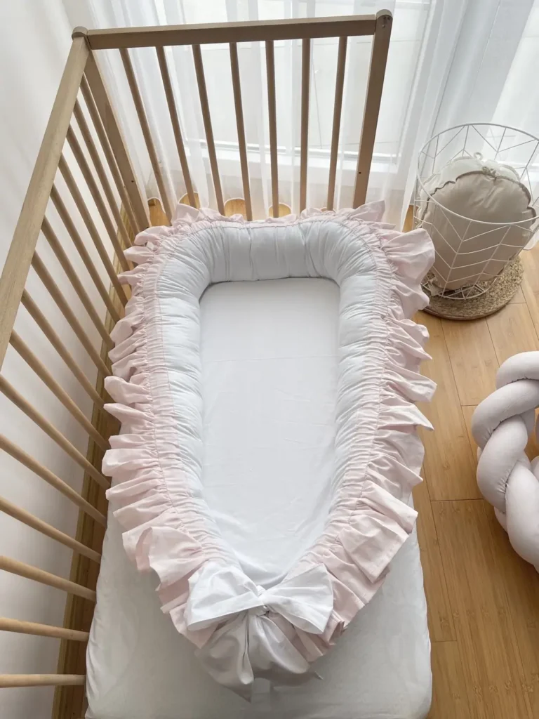 Ruffled Baby Nest with Name