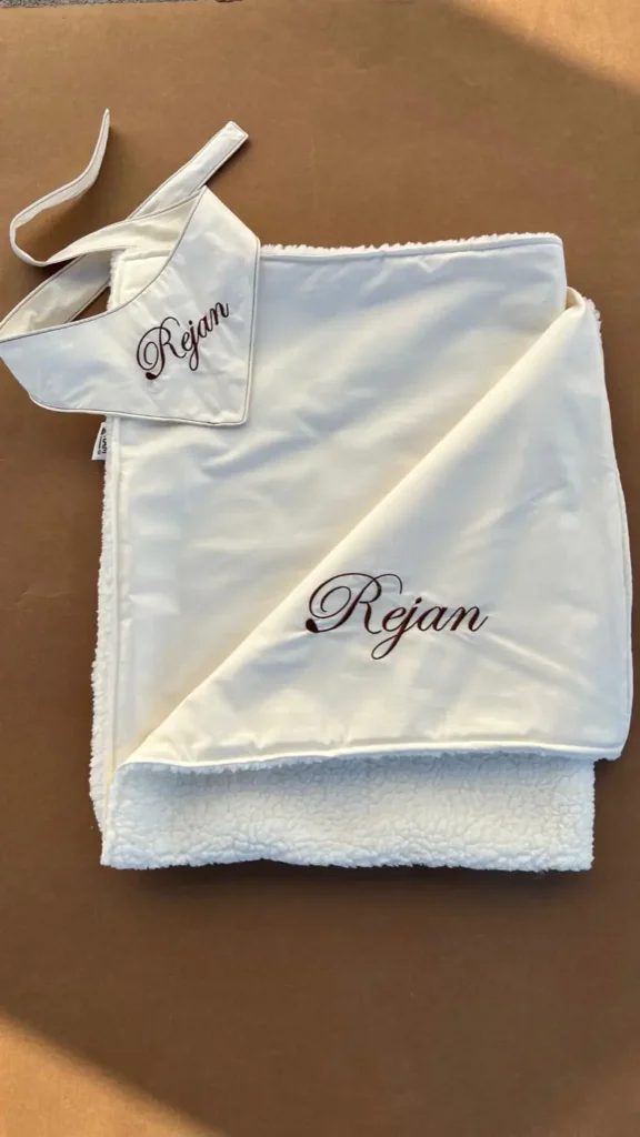Personalized Blanket and Bib Set