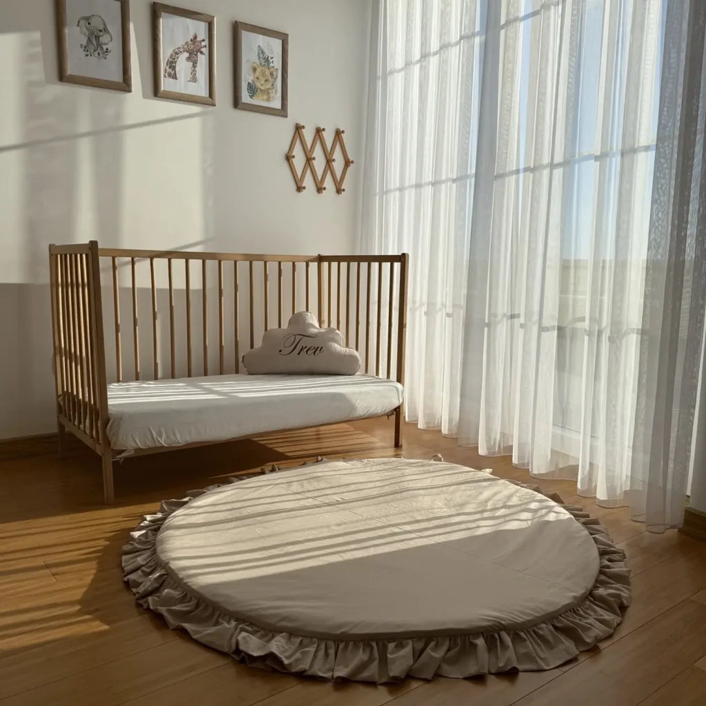 Round Ruffled Play Mat